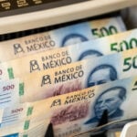 Mexican 500 peso bills