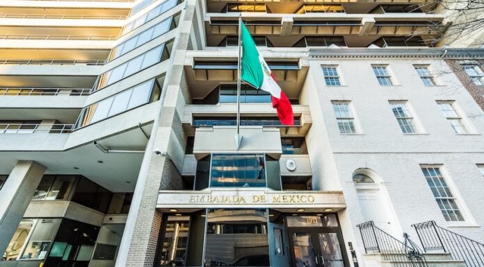 Exterior of the Mexican Embassy in Washington, D.C.