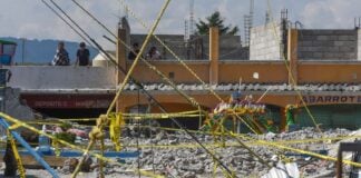 rubble following an explosion