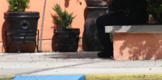 Memorial by location of murder of Spanish exchange student in Morelos, Mexico