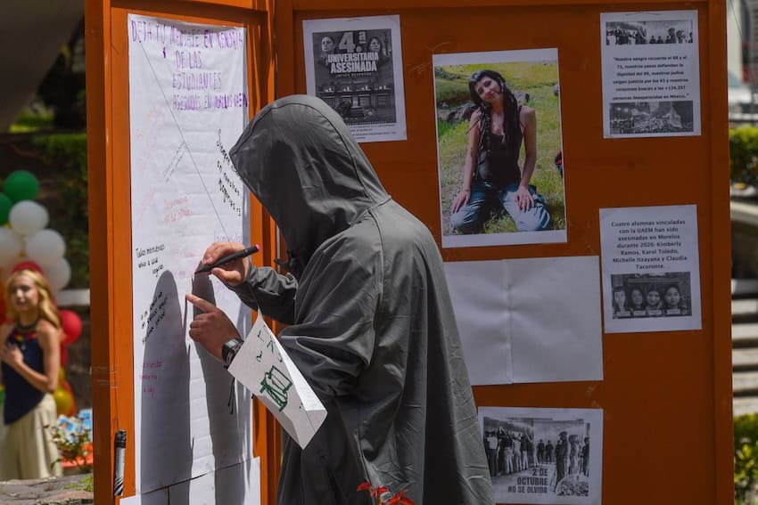 Images of some of the seven UAEM-affiliated students have been murdered in Morelos since April 2025