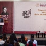 authorities with Mexico's Interior Ministry at a press conference on Ayotzinapa on Sept. 28, 2026