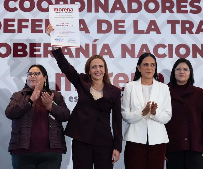 Clara Luz Flores Carrales beat out Tatiana Clouthier for the coordinator position in Nuevo León.