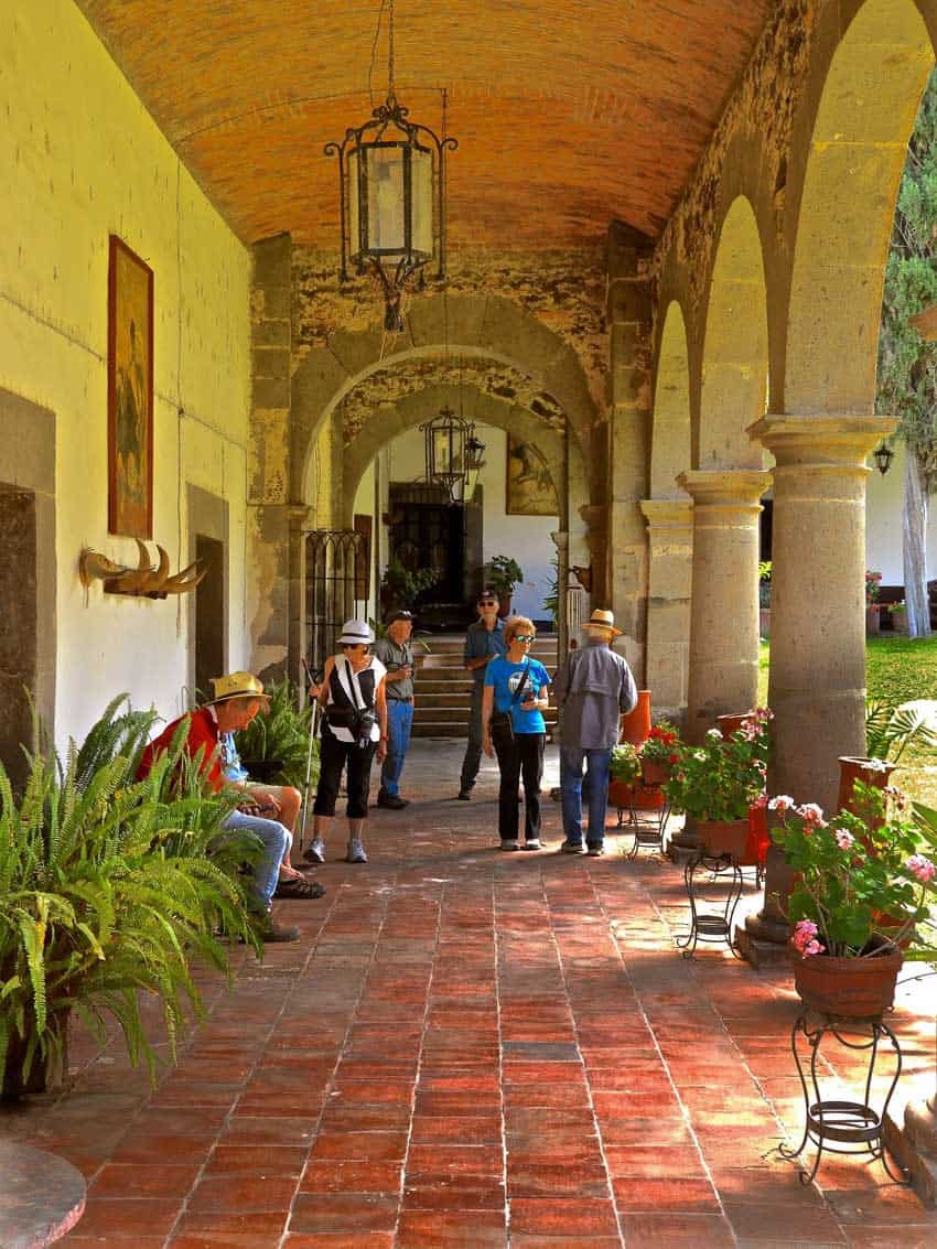 patio in Hacienda de Santo Tomás in Hostotipaquillo, Jalisco