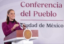 President Sheinbaum at her September 3 mañanera press conference.