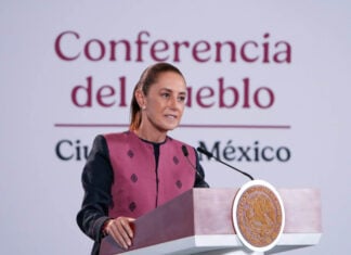 President Sheinbaum at her September 22 mañanera press conference