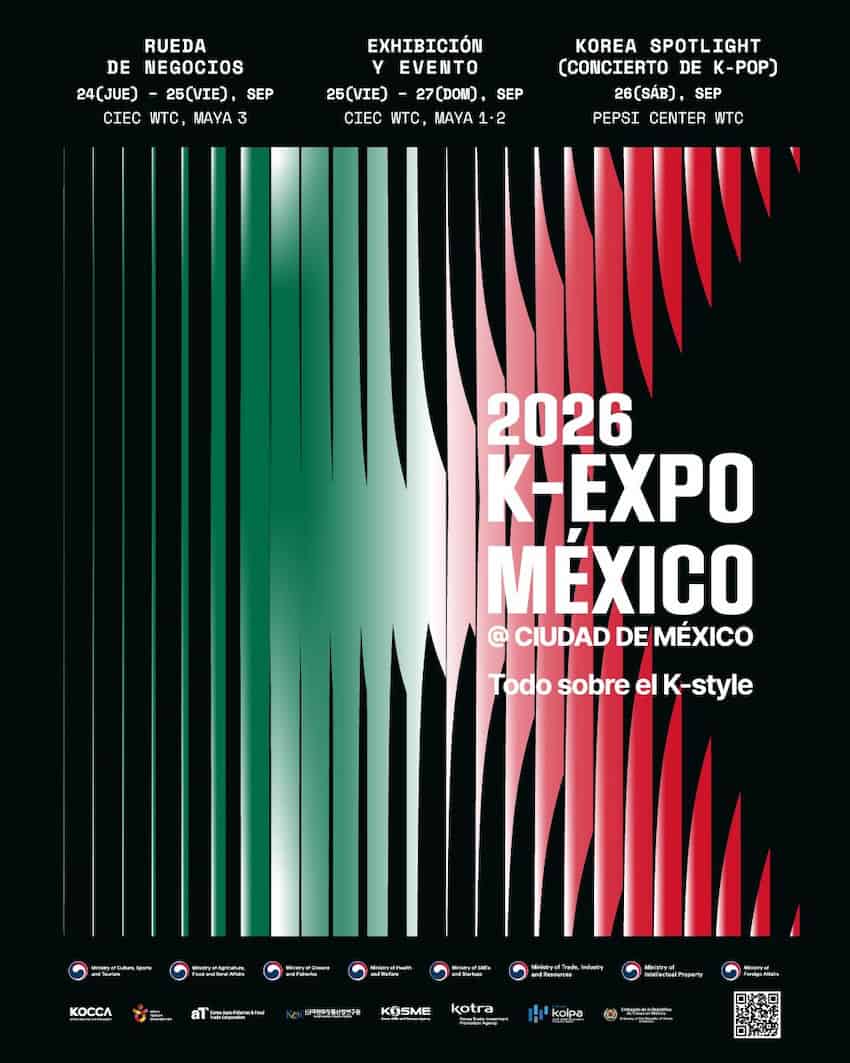 Flyer for K-EXPO 2026 in Mexico City