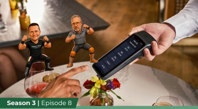 YouTube thumbnail for the podcast Confidently Wrong about tipping in Mexico, showing the name and a stock image of someone leaving a tip