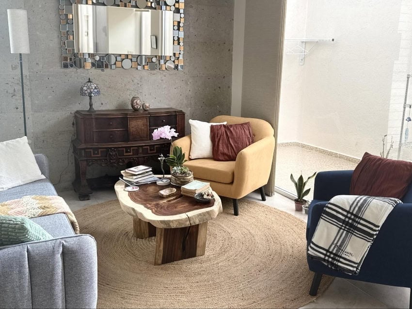 Author's living room in Querétaro