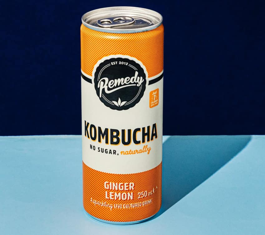 Can of Kombucha from Remedy