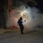 Sledgehammer wielding resident of San Juan de la Vega