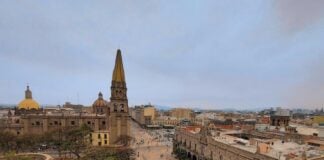An aerial view of Guadalajara.