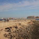 Coastal pier with view of Puerto Peñasco/Rocky Point in Sonora