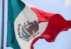 Mexican flag flying