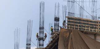 workers on a construction project