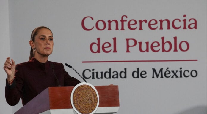 President Sheinbaum at her Oct 23 press conference