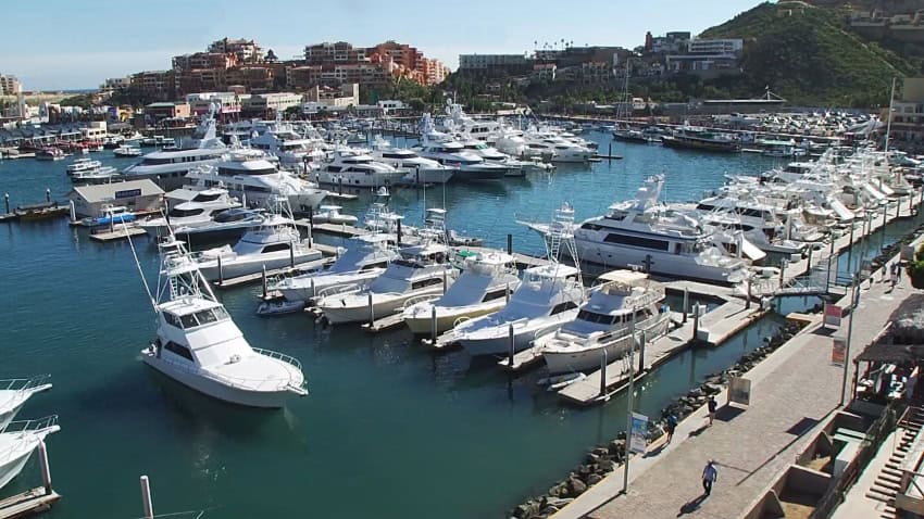 Fishing boat entering the Cabo San Lucas Marina