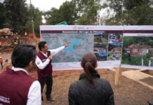 President Claudia Sheinbaum, who spearheaded the clean-up plan, toured the Quiroga Wastewater Treatment Plant on Saturday, thanking the workers involved in the rehabilitation projects.