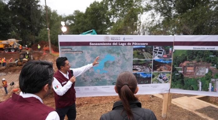President Claudia Sheinbaum, who spearheaded the clean-up plan, toured the Quiroga Wastewater Treatment Plant on Saturday, thanking the workers involved in the rehabilitation projects.