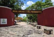 Entrance to Parque Ecológico del Poniente en Mérida, Yucatán