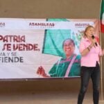 Tatiana Clouthier at a rally