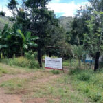 A cordoned-off home with palm trees in the hills of Nayarit