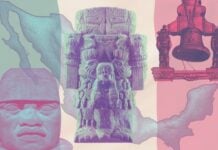 Illustration depicting some of Mexico's most iconic objects.