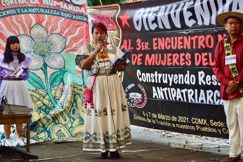 Sofía “Aukwe” Mijares of the Regional Wixárika Council speaks about the defense of Wirikuta and the continuing threats from mining and other extractive projects.