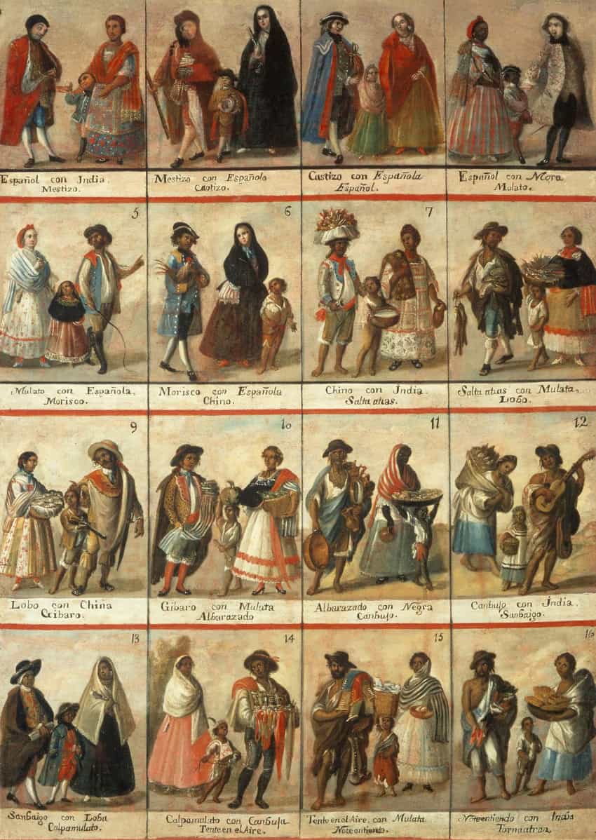 18th century casta painting