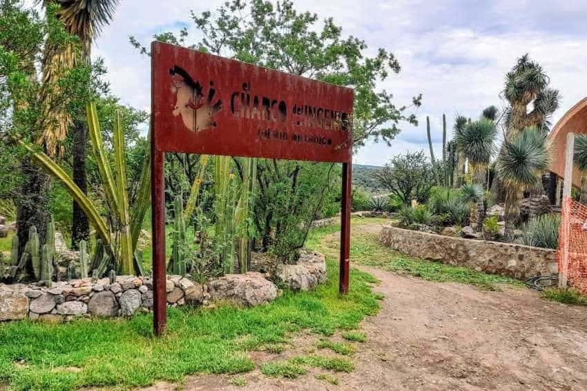 Signage for a botanical garden in San Miguel de Allende.