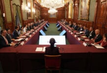 Sheinbaum meets with the US Chamber of Commerce in the National Palace, Oct. 8, 2026
