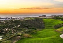 Legacy Club course at Diamante in Cabo San Lucas at sunset