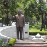 Statue of Mustafa Kemal Atatürk, founder of modern Türkiye, on the Paseo de la Reforma in Mexico City.