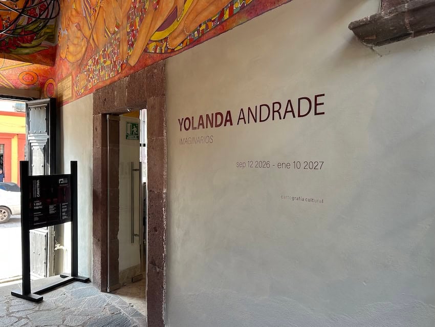 The facade of an art gallery at the Instituto Allende.